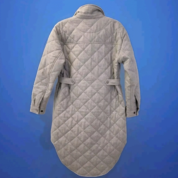 Polo by Ralph Lauren Long Quilted Wool Blend Coat Size XXL Color Grey - Picture 12 of 14